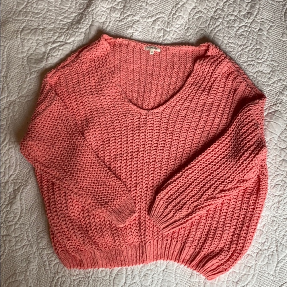 Chenille spring-time sweater